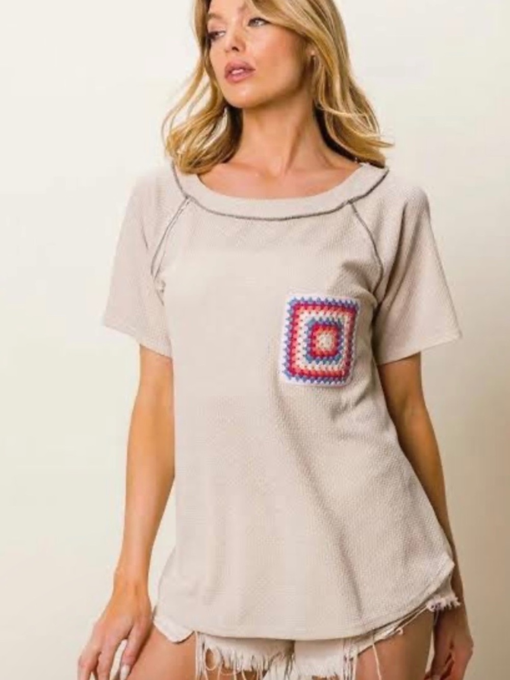 NWOT BIBIGRANNY SQUARE TOP OVERSIZED SMALL